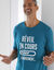Maxi T-shirt pyjama imprimé "réveil en cours" (bleu canard)