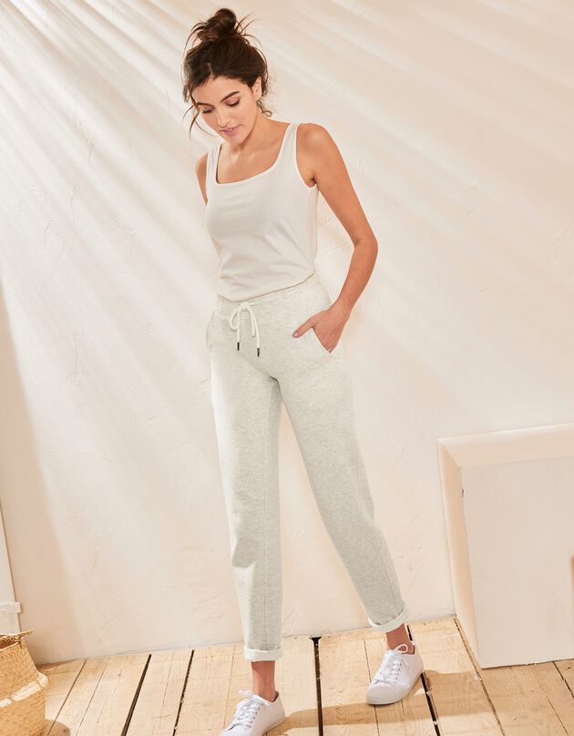 Joggpant taille élastiquée (beige chiné) Joggpant taille élastiquée (beige chiné)