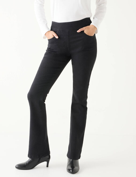 Jean bootcut ultra confort, grande stature (black)