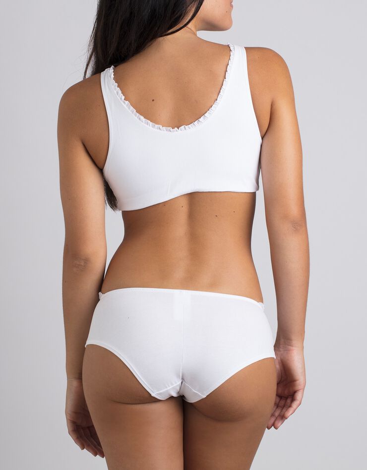 Brassière post-opératoire sans armatures- ouverture devant (blanc) Brassière post-opératoire sans armatures- ouverture devant (blanc)