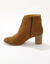 Boots à talon, cuir suédé (caramel)