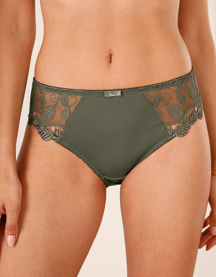 Culotte microfibre et guipure Rima - lot de 2 (kaki)