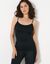 Débardeur sport maille extensible sans coutures (noir)