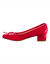 Ballerines petit talon (rouge foncé)