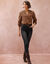 Jean slim taille haute, grande stature (black used)