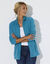 Veste polaire zippée manches longues (bleu canard)