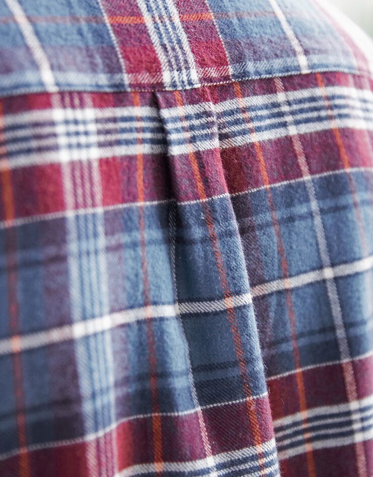 Chemise extra-longue carreaux flanelle (bordeaux) Chemise extra-longue carreaux flanelle (bordeaux)