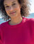 Pull col rond maille anglaise (framboise)