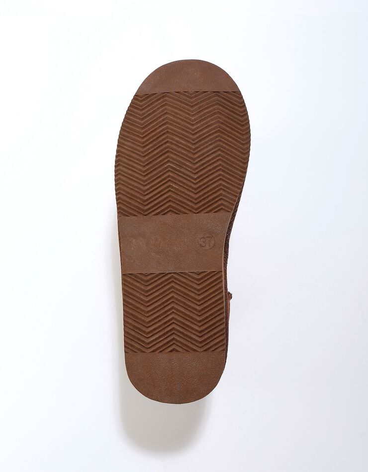 Bottes fourrées plates - noir (chocolat)