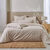 Linge de lit uni - coton bio** (ivoire)