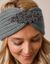 Headband en maille avec bijou (gris)
