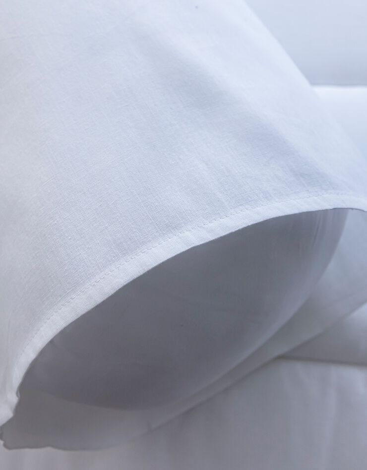 Sous-taie de traversin coton - lot de 2 (blanc)