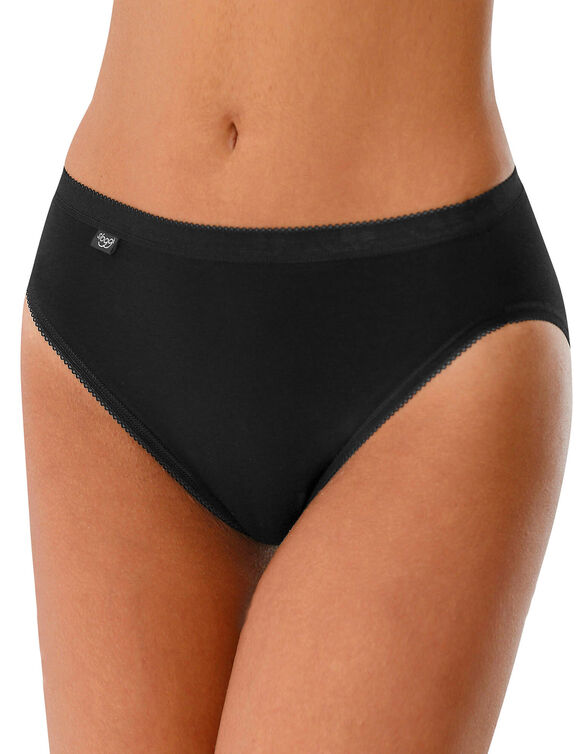 Culotte ta&iuml; Basic+, lot de 3 achet&eacute;es + 1 GRATUITE (1) (noir)