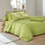 Linge de lit uni coton (vert pomme)