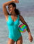Maillot de bain 1 pièce uni Solaro (vert)