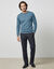 Pull uni col rond (aqua chin&eacute;)