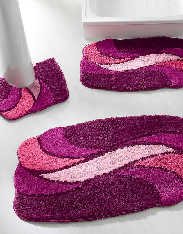 Tapis de bain pétales (violine)