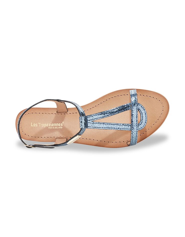 Sandales plates en cuir Hamat (marine)