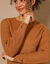 Pull-tunique maille fantaisie  (noisette)