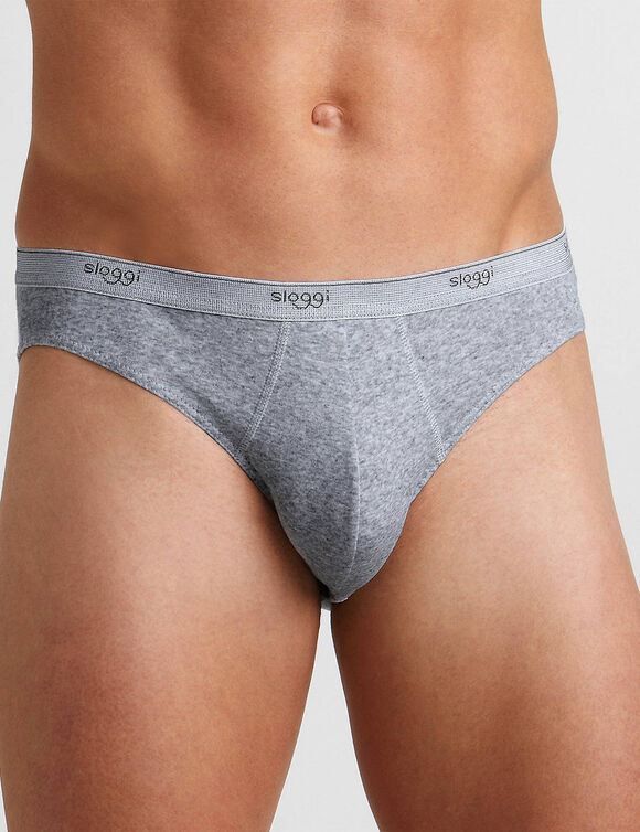 Slip fermé forme mini (gris chiné)