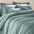 Linge de lit uni coton (céladon)