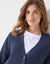 Long gilet boutonné  (bleu encre)
