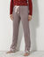 Pantalon base fleurie, jersey coton (taupe)