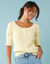 Pull Sp&eacute;cial Petites col rond boutonn&eacute; (jaune p&acirc;le)