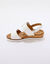 Sandales cuir ouverture totale (blanc)