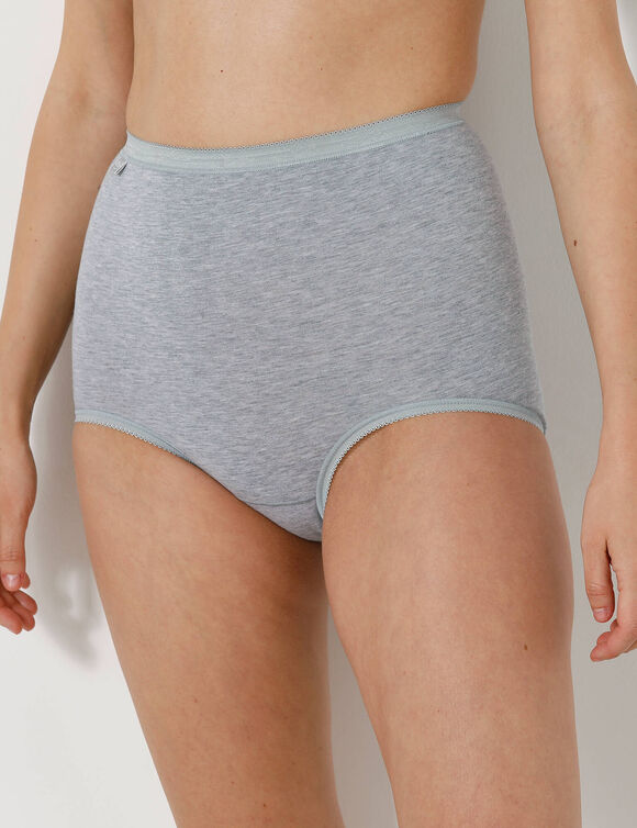 Culotte maxi Basic - lot de 3 (gris chiné)