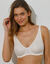 Soutien-gorge forme minimiseur en maille effet tatoo - avec armatures (ivoire)