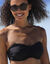 Haut de maillot de bain avec armatures Solaro - forme bandeau (noir)
