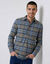 Chemise extra-longue carreaux flanelle (kaki)