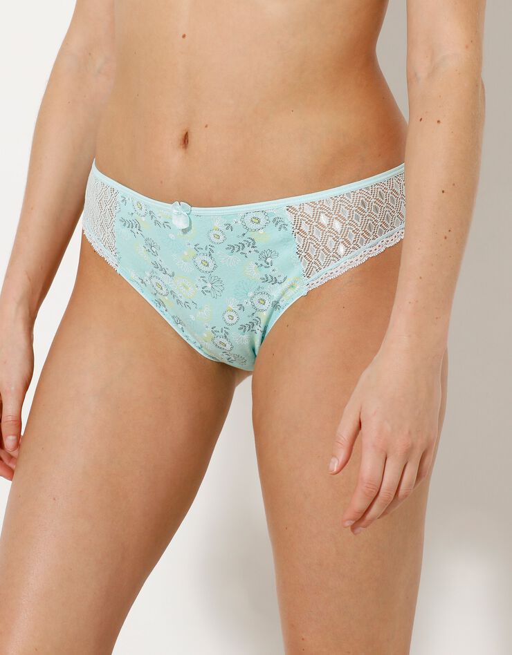 Culotte imprimée « printemps » forme midi Coria - lot de 2 (aqua) Culotte imprimée « printemps » forme midi Coria - lot de 2 (aqua)