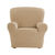 Housse gaufrée bi-extensible canapé fauteuil accoudoirs (taupe)
