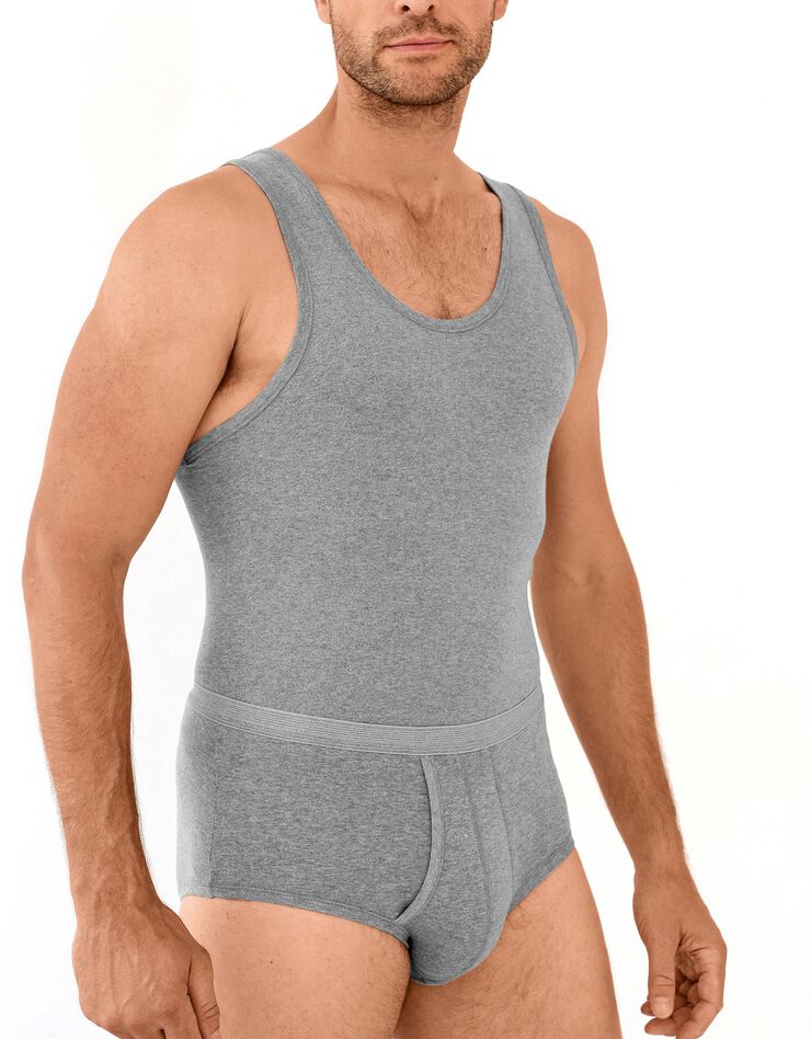 Débardeur sous-vêtement homme - lot de 2 (gris chiné) Débardeur sous-vêtement homme - lot de 2 (gris chiné)