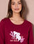 Pyjama manches longues motif "koala" (cerise)