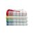 Torchon Mycène coton tissé teint - lots (bleu+vert+rouge+jaune)