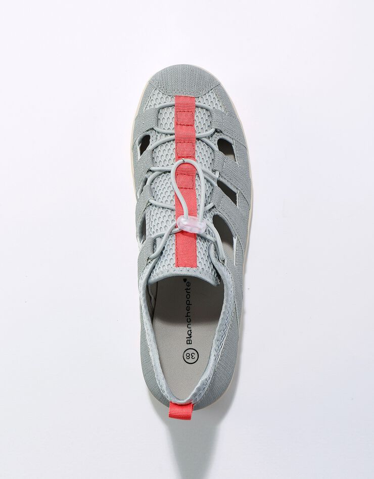 Sneakers ajourées à lacets élastiqués (gris) Sneakers ajourées à lacets élastiqués (gris)