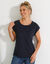 T-shirt col rond, manches courtes (marine)