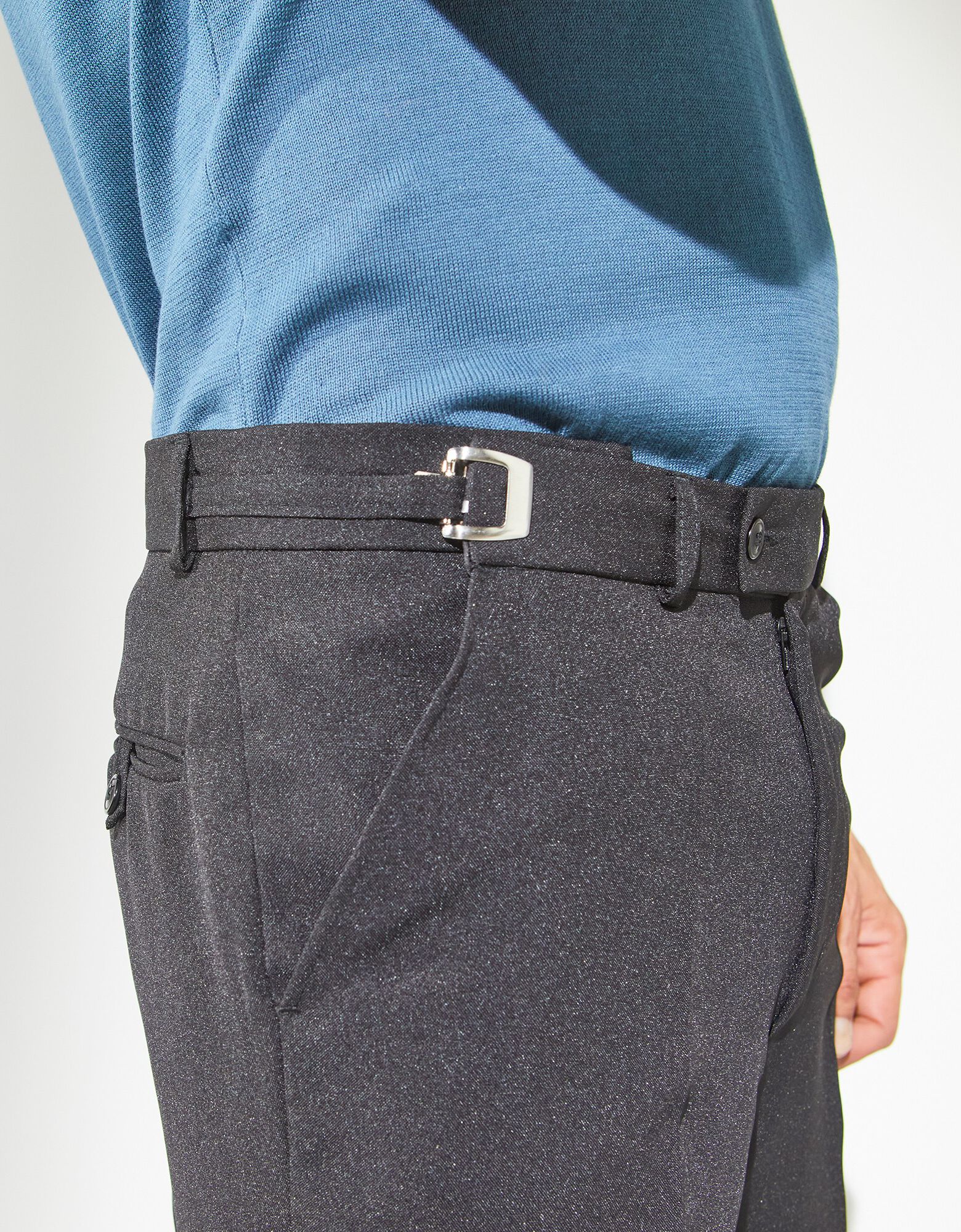 Pantalon Proto Paintball Homme Noir Et Bleu - Taille M Réglable En Nylon