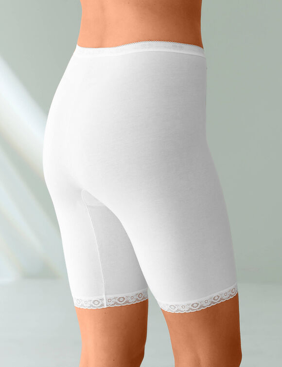 Panty "Basic+" indéformable coton stretch  (blanc)
