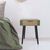 Table de chevet bicolore, 1 tiroir (vert)