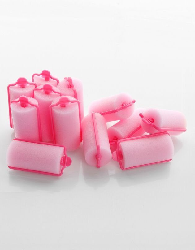 Bigoudis mousse - lot de 12 (rose) Bigoudis mousse - lot de 12 (rose)