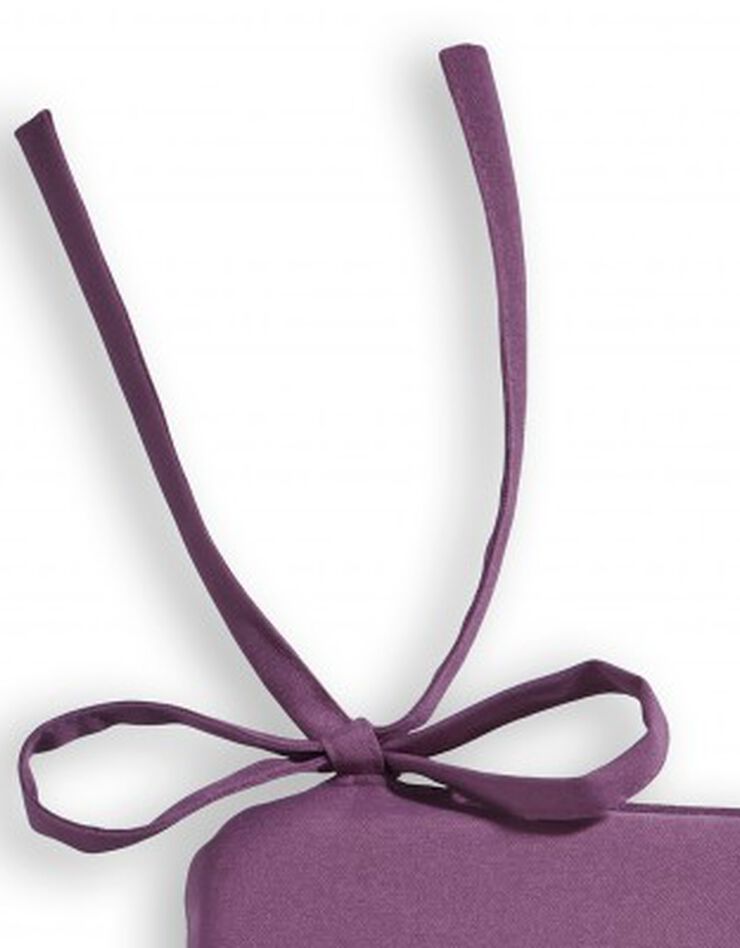 Galette de chaise unie - lot de 2 (figue) Galette de chaise unie - lot de 2 (figue)