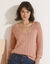 Pull ajouré fantaisie (rose blush)