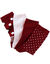 Chaussettes pois et unies - lot de 4 paires (bordeaux / rose)