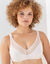 Soutien-gorge forme minimiseur en maille et tulle avec armatures (peau)