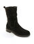 Bottes fourrées en cuir plissé  (noir)