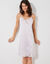 Fond de robe en satin antistatique  (blanc)